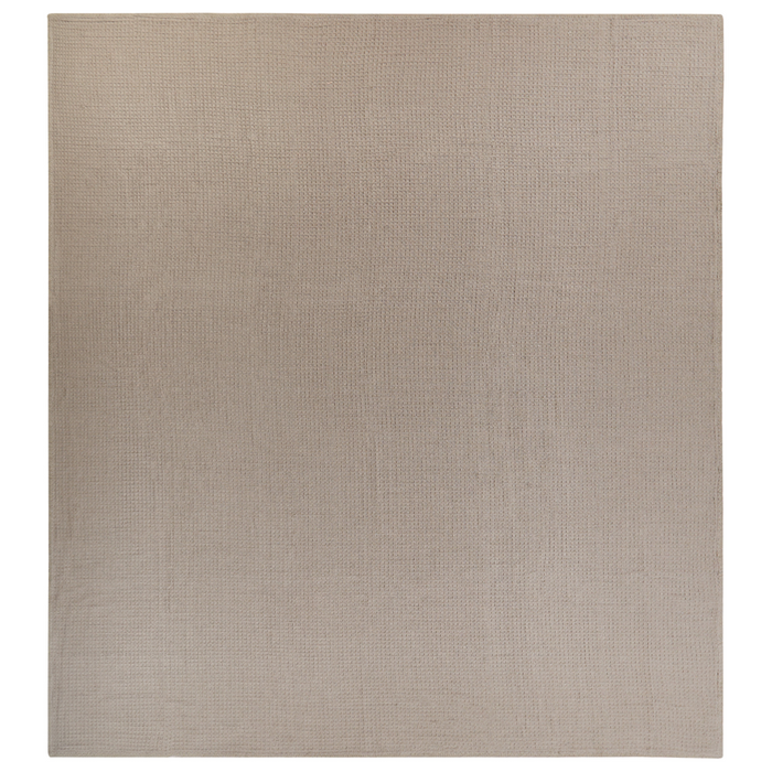 Copriletto in cotone tortora 220 x 240 cm con motivo a tinta unita Decorativo Copriletto Camera da letto