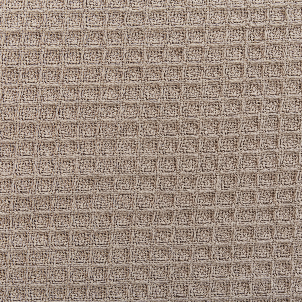 Copriletto in cotone tortora 220 x 240 cm con motivo a tinta unita Decorativo Copriletto Camera da letto