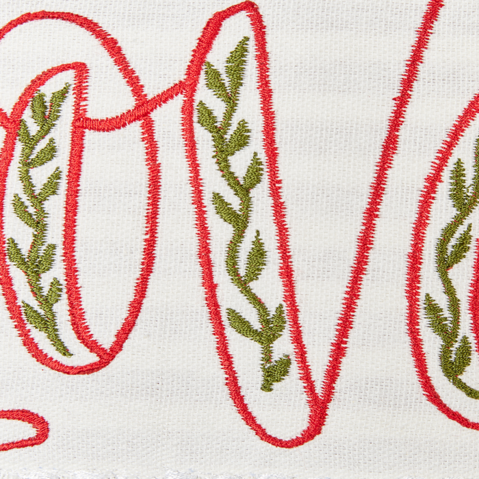 Set di 2 cuscini decorativi in cotone con motivo a righe bianche e rosse 30 x 50 cm soggiorno camera da letto