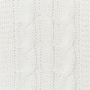 Set di 2 cuscini decorativi in cotone con disegno intrecciato bianco soggiorno camera da letto