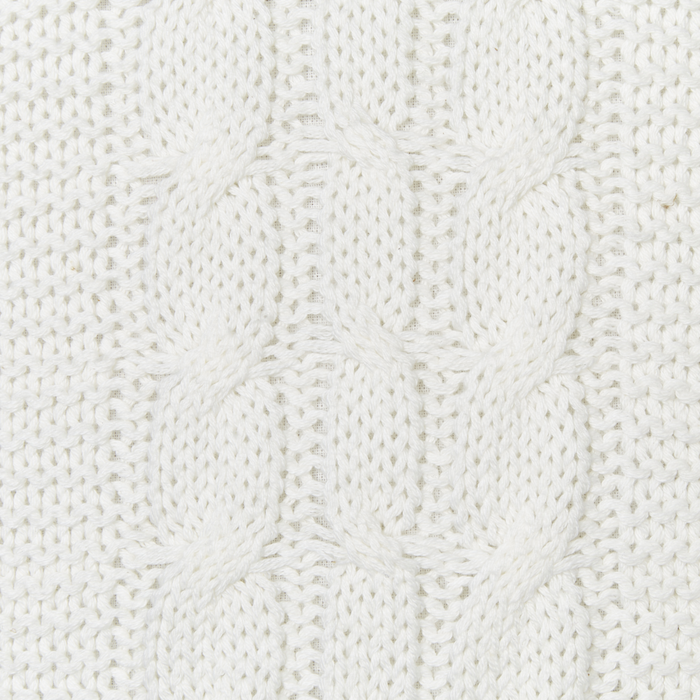 Set di 2 cuscini decorativi in cotone con disegno intrecciato bianco soggiorno camera da letto