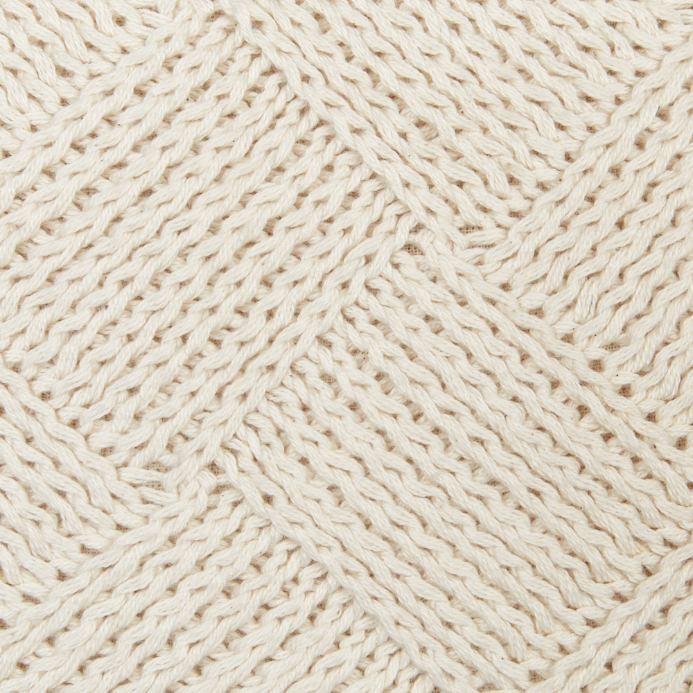 Set di 2 cuscini decorativi in cotone intrecciato beige soggiorno camera da letto