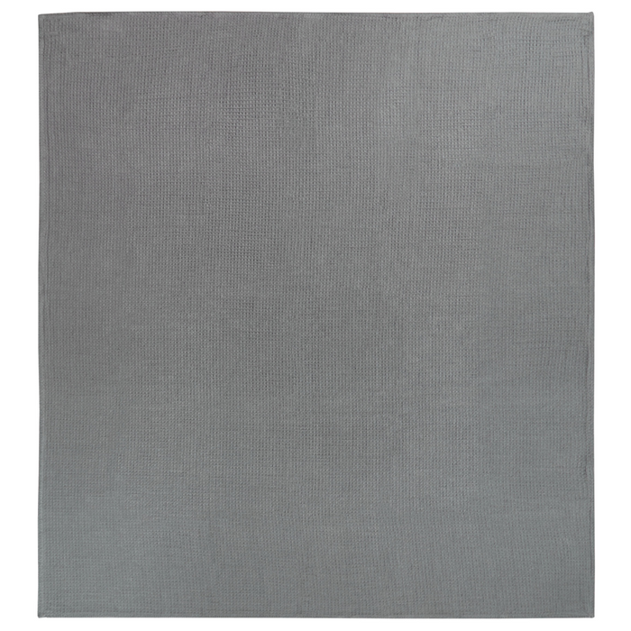 Copriletto in cotone grigio scuro 220 x 240 cm con motivo a tinta unita Decorativo Copriletto Camera da letto