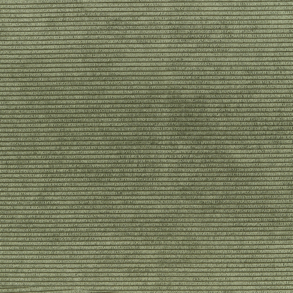 Ottomana in velluto a coste verde stile moderno contemporaneo