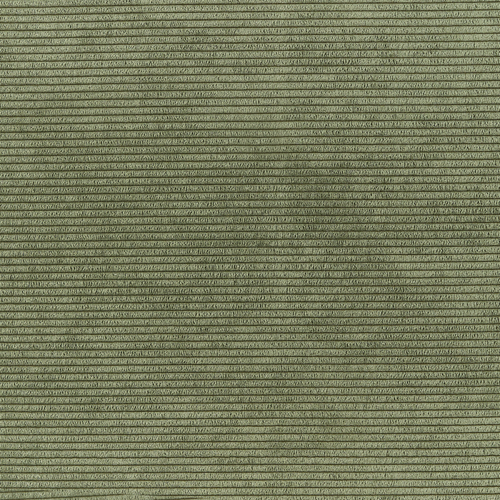 Ottomana in velluto a coste verde stile moderno contemporaneo