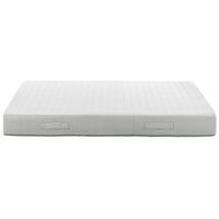 Materasso rigido a molle insacchettate sfoderabile a 7 zone 160 x 200 cm con maniglie