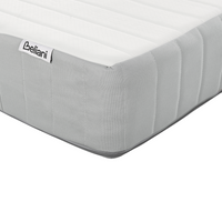 Materasso rigido a molle insacchettate sfoderabile a 7 zone 160 x 200 cm con maniglie