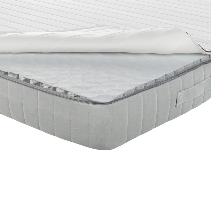 Materasso rigido a molle insacchettate sfoderabile a 7 zone 160 x 200 cm con maniglie