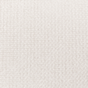 Divano a 3 posti in tessuto di ciniglia bianca con gambe in metallo argento contemporaneo