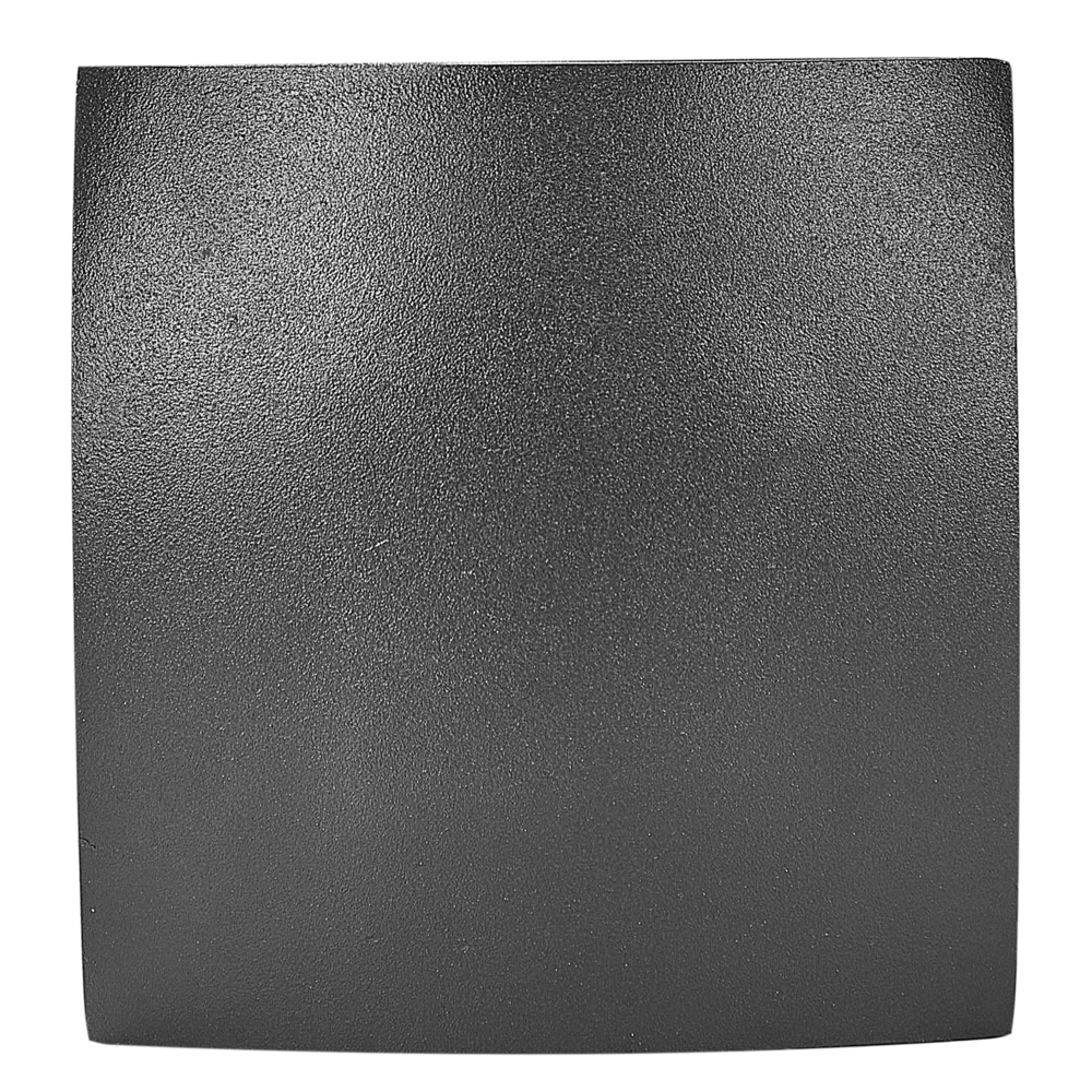 Set di 2 lampade da parete con LED in metallo di colore nero stile moderno contemporaneo