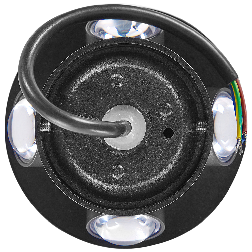 Set di 2 lampade da parete con LED in metallo di colore nero stile moderno contemporaneo