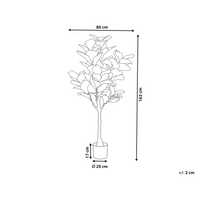 Pianta artificiale in vaso per in plastica 162 cm decorazione interni esterni elegante