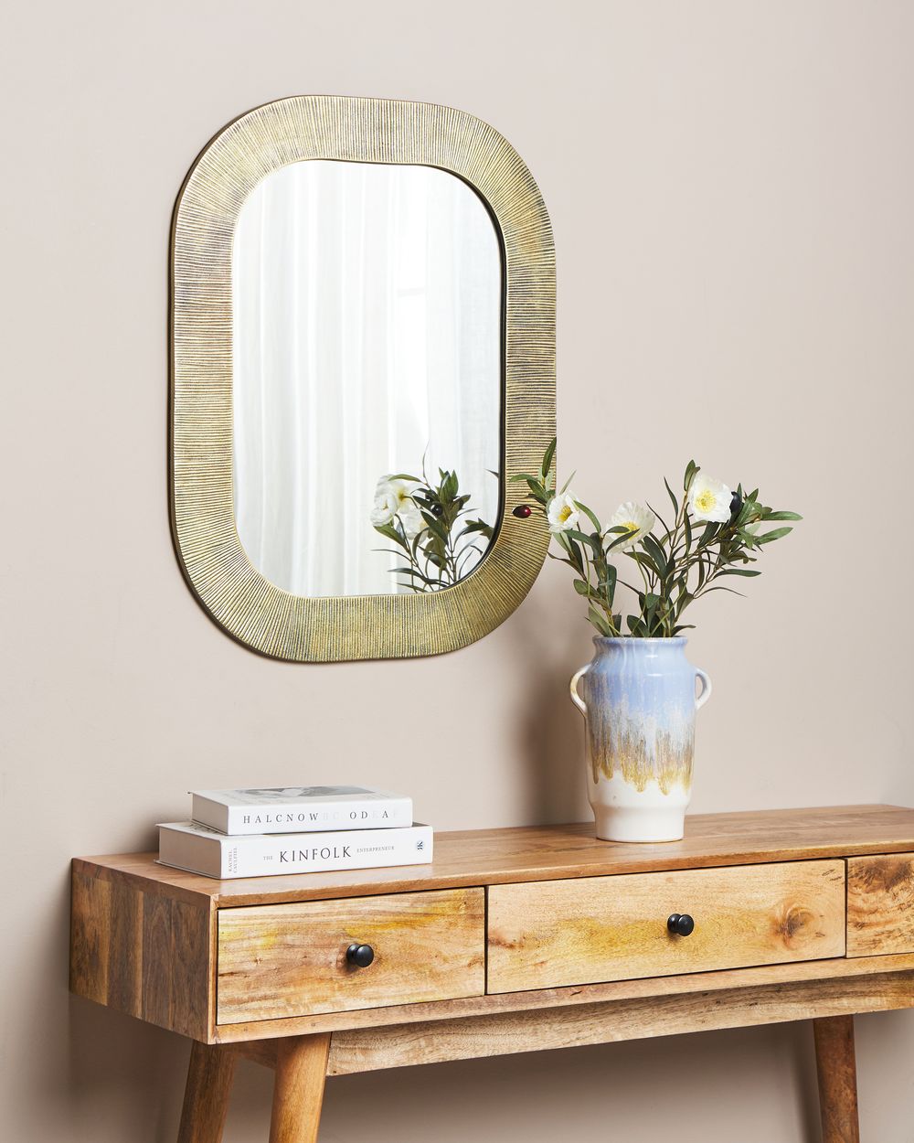 Specchio decorativo da parete Oro 68 x 54 cm Accessori per la casa