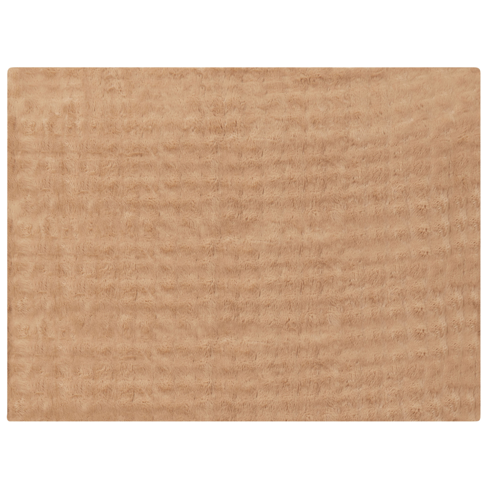 Coperta in finta pelliccia marrone 150 x 200 cm camera da letto