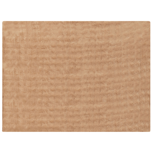 Coperta in finta pelliccia marrone 150 x 200 cm camera da letto