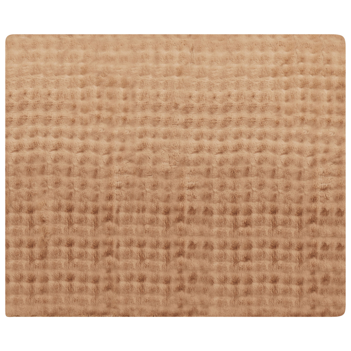 Coperta in finta pelliccia marrone 200 x 220 cm camera da letto