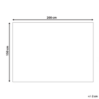 Coperta in finta pelliccia bianco 150 x 200 cm camera da letto