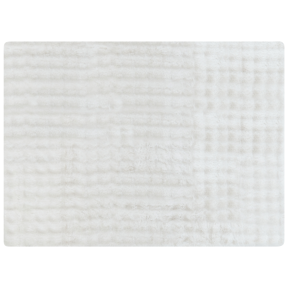 Coperta in finta pelliccia bianco 150 x 200 cm camera da letto