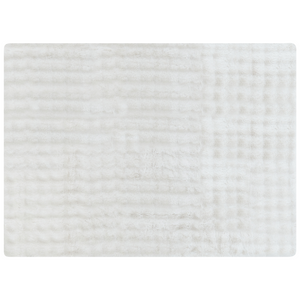 Coperta in finta pelliccia bianco 150 x 200 cm camera da letto