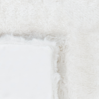 Coperta in finta pelliccia bianco 150 x 200 cm camera da letto