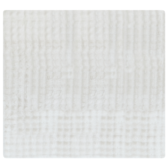 Coperta in finta pelliccia bianco 200 x 220 cm camera da letto