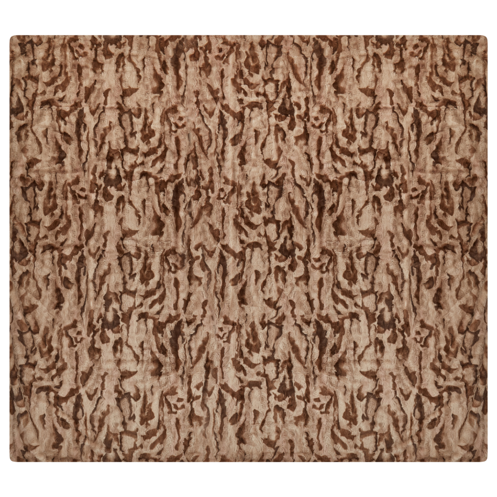 Coperta moderna in poliestere in pelliccia sintetica marrone 200 x 220 cm morbida pelliccia sintetica