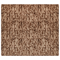 Coperta moderna in poliestere in pelliccia sintetica marrone 200 x 220 cm morbida pelliccia sintetica