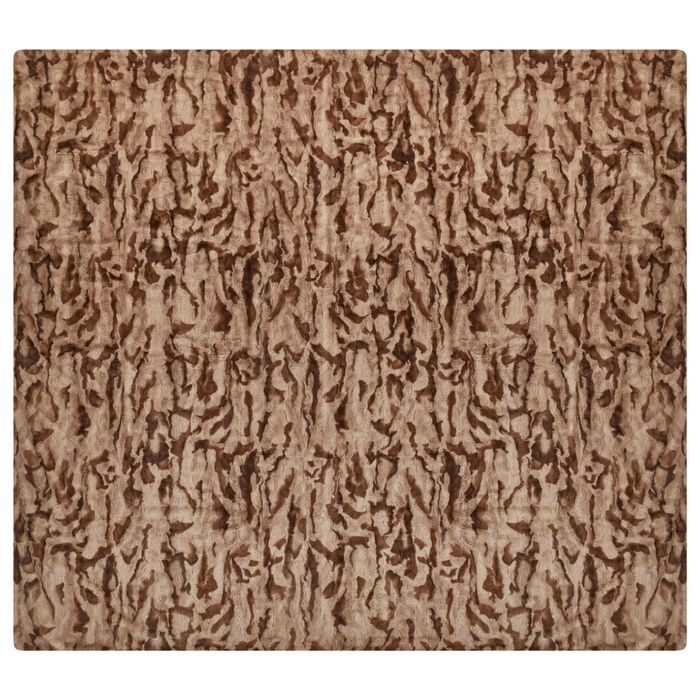 Coperta moderna in poliestere in pelliccia sintetica marrone 200 x 220 cm morbida pelliccia sintetica