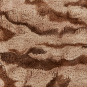 Coperta moderna in poliestere in pelliccia sintetica marrone 200 x 220 cm morbida pelliccia sintetica