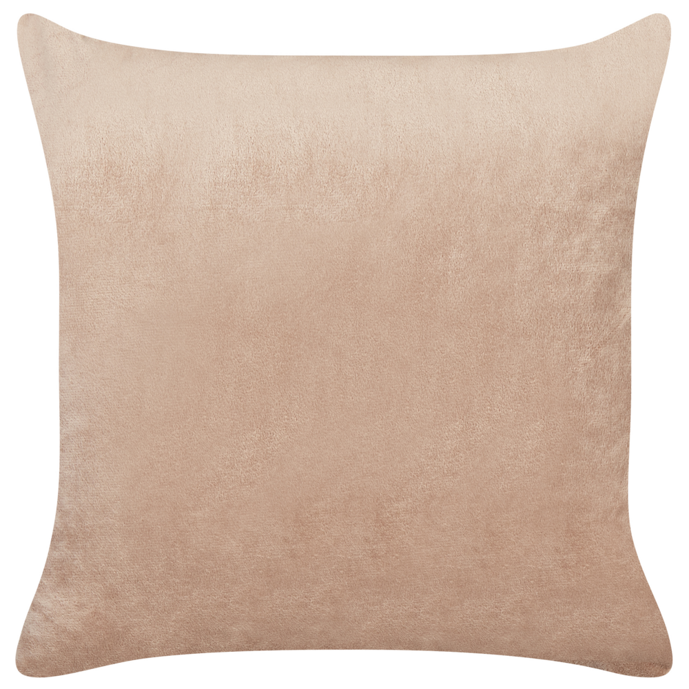 Set di 2 cuscini decorativi in pelliccia sintetica marrone 45 x 45 cm divano