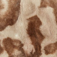 Set di 2 cuscini decorativi in pelliccia sintetica marrone 45 x 45 cm divano