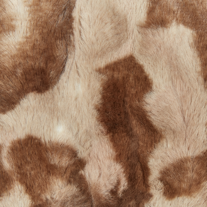 Set di 2 cuscini decorativi in pelliccia sintetica marrone 45 x 45 cm divano