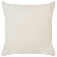 Set di 2 cuscini decorativi in pelliccia sintetica beige chiaro 45 x 45 cm Morbidi e soffici cuscini