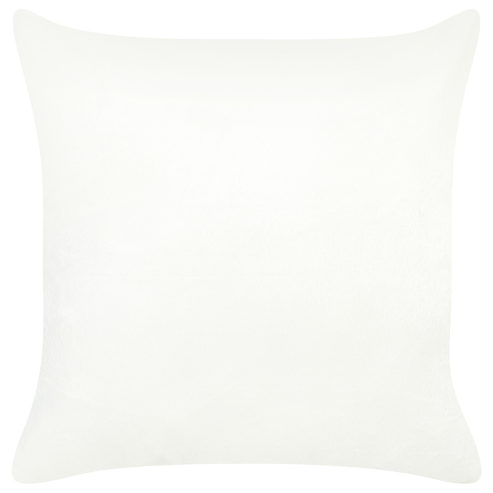 Set di 2 cuscini decorativi in pelliccia sintetica beige 45 x 45 cm accessori salotto