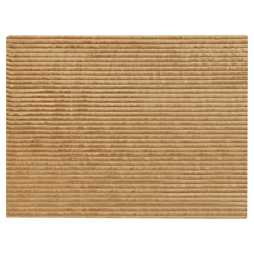 Copriletto decorativo in tessuto morbido 150 x 200 cm marrone chiaro camera da letto