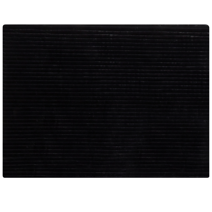 Copriletto decorativo in tessuto morbido 150 x 200 cm nero camera da letto