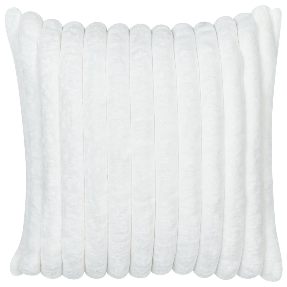 Set di 2 cuscini tessuto bianco 45 x 45 cm camera da letto soggiorno