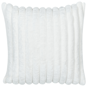 Set di 2 cuscini tessuto bianco 45 x 45 cm camera da letto soggiorno