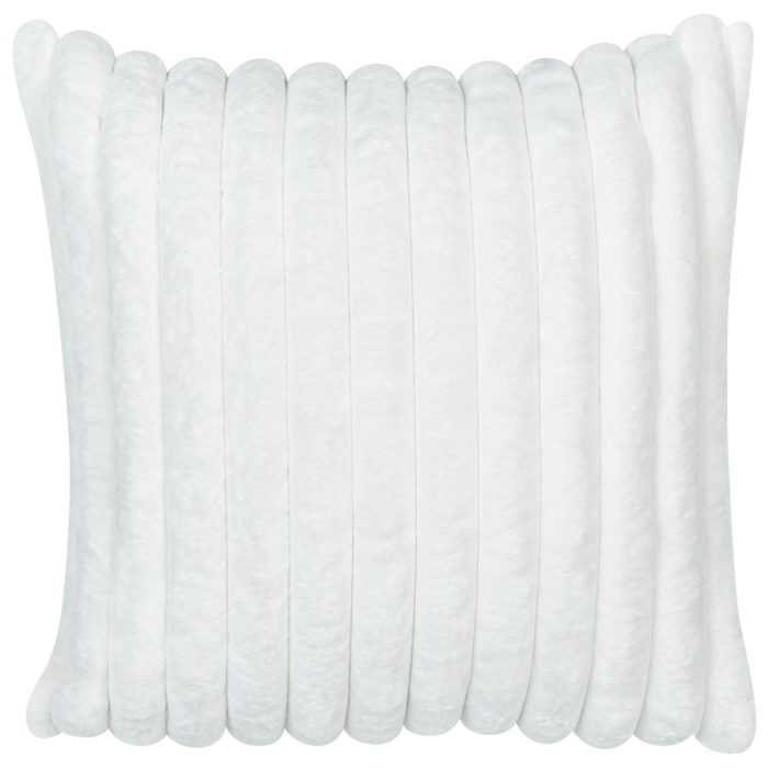 Set di 2 cuscini tessuto bianco 45 x 45 cm camera da letto soggiorno