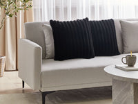 Set di 2 cuscini tessuto nero 45 x 45 cm camera da letto soggiorno