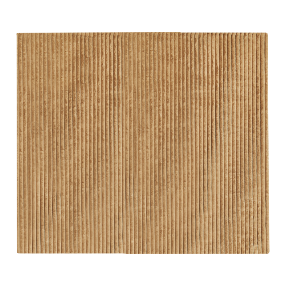 Copriletto decorativo in tessuto morbido 200 x 220 cm marrone chiaro camera da letto