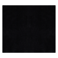 Copriletto decorativo in tessuto morbido 200 x 220 cm nero camera da letto