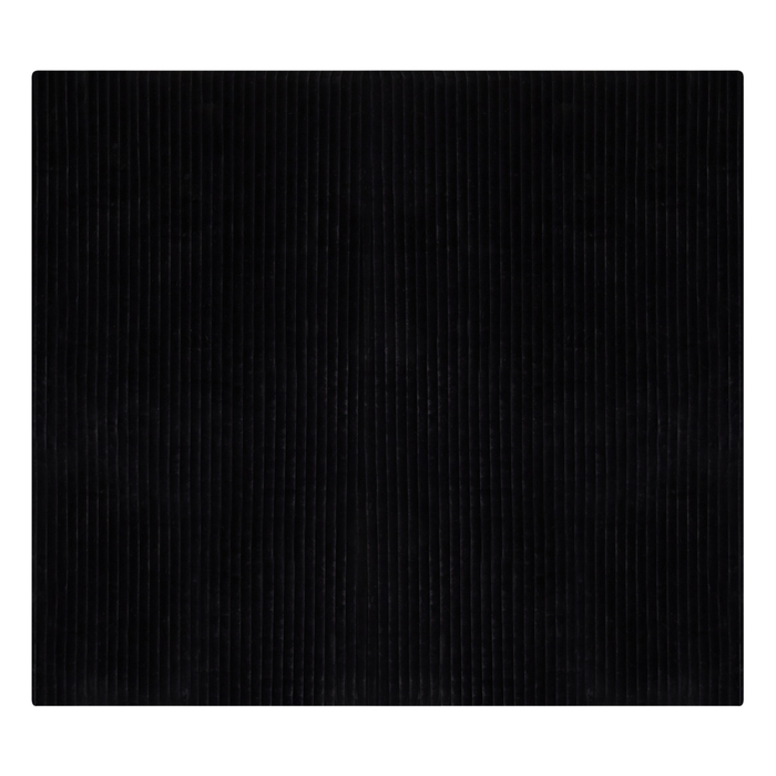 Copriletto decorativo in tessuto morbido 200 x 220 cm nero camera da letto