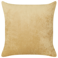Set di 2 cuscini decorativi in pelliccia sintetica gialla 45 x 45 cm accessori d'arredamento motivo in rilievo