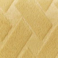 Set di 2 cuscini decorativi in pelliccia sintetica gialla 45 x 45 cm accessori d'arredamento motivo in rilievo