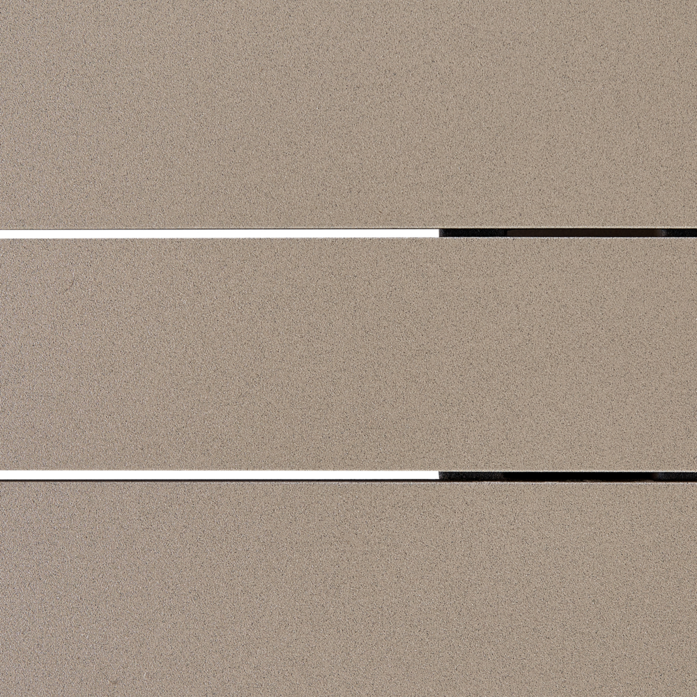 Tavolo da pranzo per esterno con piano a doghe in alluminio grigio 200 x 105 cm rettangolare per esterno moderno industriale