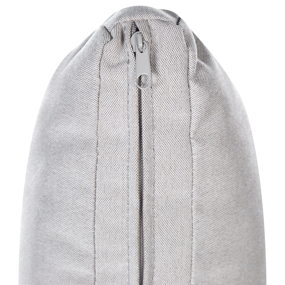 Set di 2 sedie da giardino beige rattan sintetico con cuscini da esterno moderno