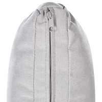 Set di 2 sedie da giardino beige rattan sintetico con cuscini da esterno moderno