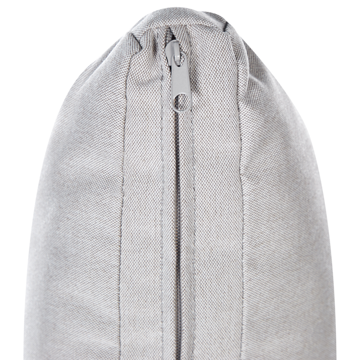 Set di 2 sedie da giardino beige rattan sintetico con cuscini da esterno moderno