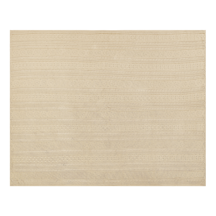 Copriletto Beige Tessuto di cotone 150 x 200 cm Decorativo Biancheria da letto Design Classico Camera da letto